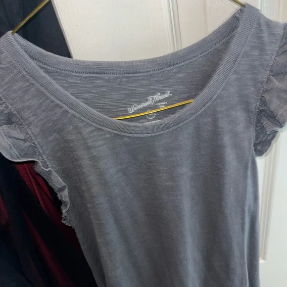 Universal Thread Gray Flutter Maxi Dress - Picture 3 of 4